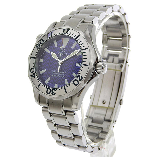 [오메가] 오메가 Seamaster Professional Cal.1538 2263.80 스테인레스 스틸 쿼츠 아날로그 디스플레이 블루 다이얼 유엔 A 순위