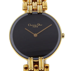 [Dior] Christian Dior Bakira Watch 46154-3 Gold Slating Quartz Analógico Damas Bakira Ladies