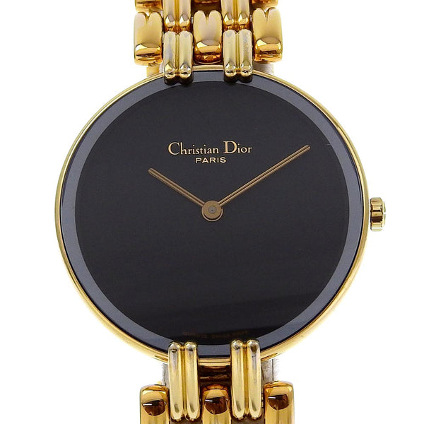 [Dior] Christian Dior Bakira Watch 46154-3 Gold Slating Quartz Analógico Damas Bakira Ladies