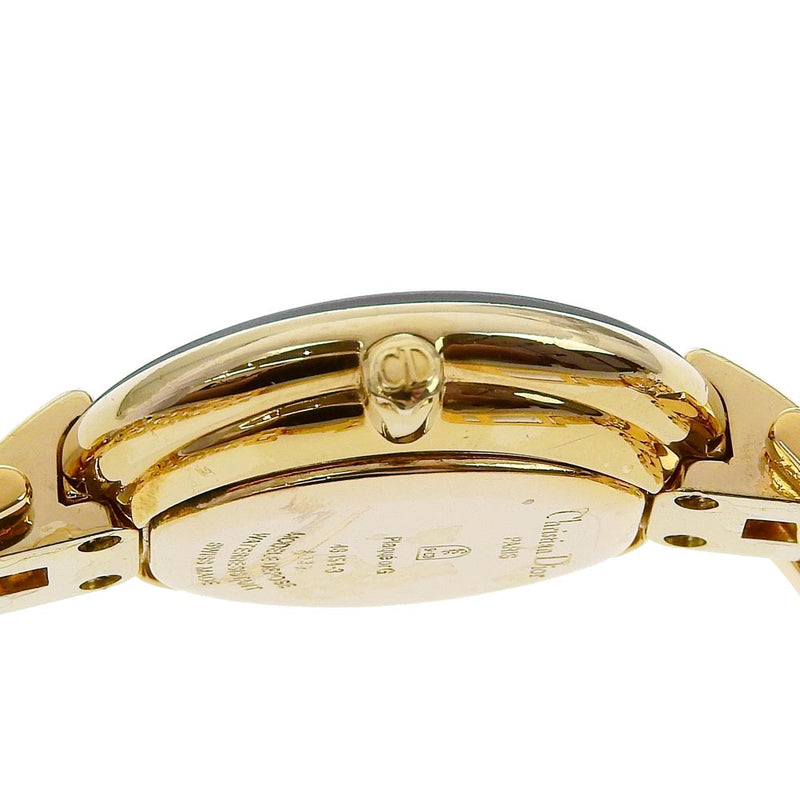 [Dior] Christian Dior Bakira Watch 46154-3 Gold Slating Quartz Analógico Damas Bakira Ladies