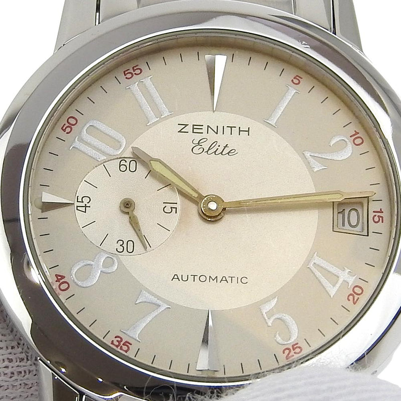 [Zenith] Zenith 
 Portro Wiral Elite Wallwatch 
 Cal.680 01/02.0450.680 Bobinado automático de acero inoxidable SEGUNDO SEGUNDO PORTO DE DIAL BLANCO ROYALE