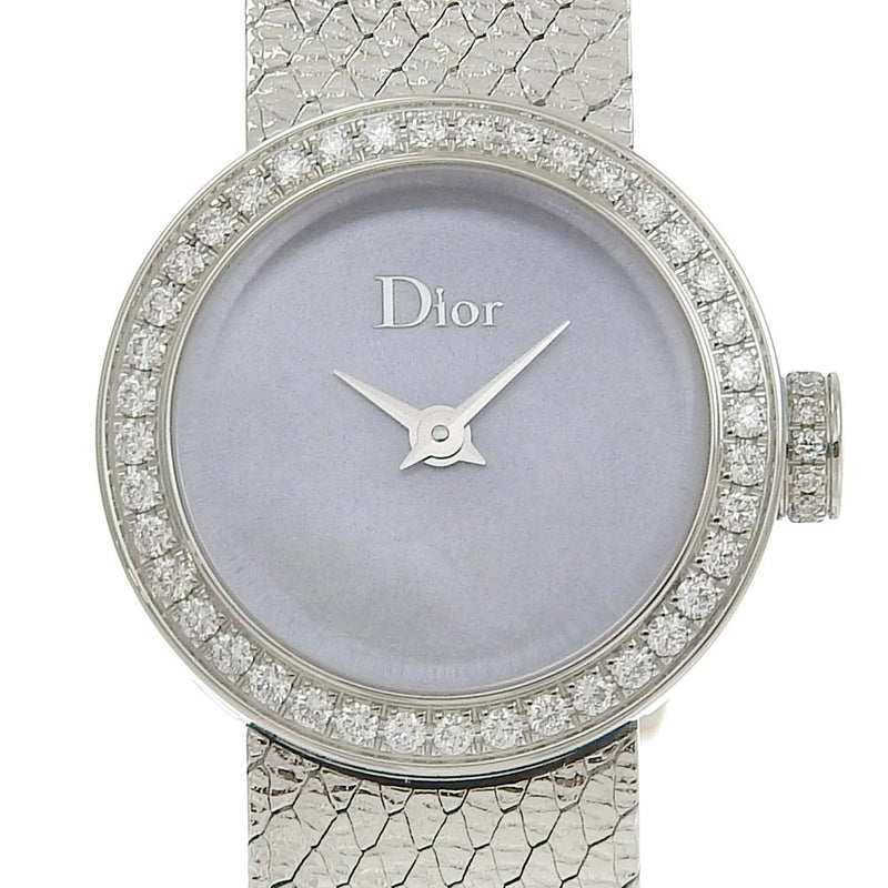 [Dior] Diorla Mini de Dior Satin Watch Diamond Besel CD040110-J Cosilla de acero inoxidable Display Analog Shell Dial La Mini D de Dior Satin Ladies A+Rank