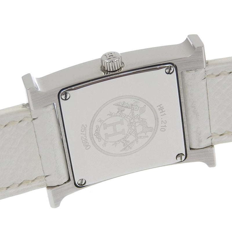 [Hermes] Hermes 
 H reloj de reloj 
 HH1.210 acero inoxidable x cuero ▢ ▢ ▢ ▢ ▢ ▢ ▢ ▢ ▢ ▢ ▢ ▢ ▢ ▢ 白 白 白 白 白 白 白 白 白 白 白