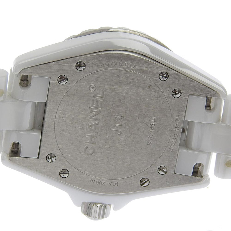 新品NEWCHANEL(シャネル) 腕時計 J12 H1628 レディース 33mm/ホワイトセラミック/新型/12Pダイヤインデックス 白 J12