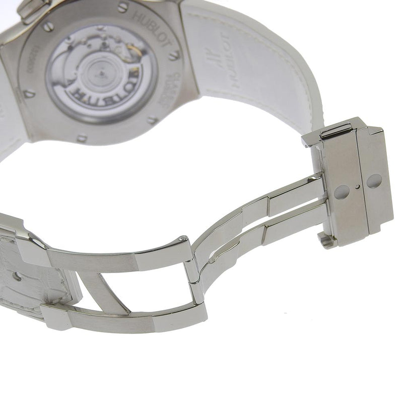 [HUBLOT] Uburo 
 Aerofusion Watch 
 525.ne.0127.lr Stainless steel x crocodile white white chronograph black dial Aero Fusion Men's A+Rank