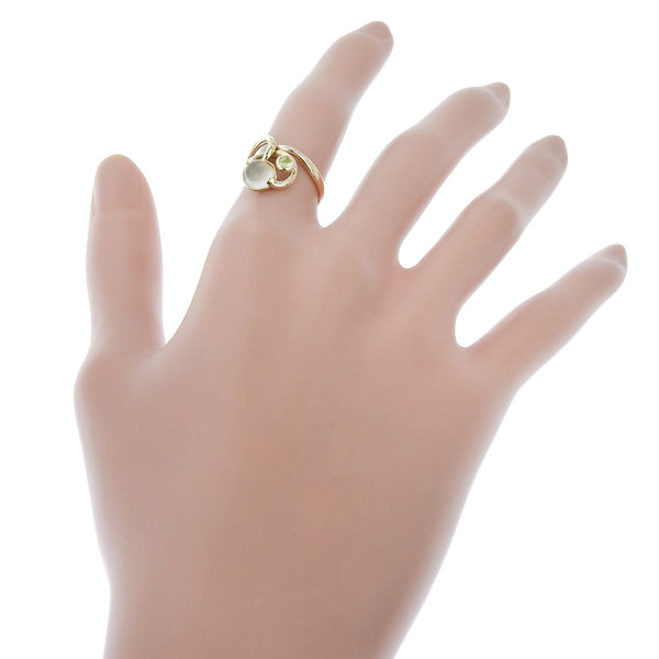 [4 ℃] Yon Sea 
 No. 9.5 anillo / anillo 
 K18 Oro amarillo x Moonstone aproximadamente 3.5 g de damas
