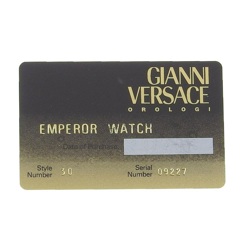 [Versace]范思哲 
 美杜莎手表 
 硬币手表7008012金镀金石英模拟显示金拨盘美杜莎女士