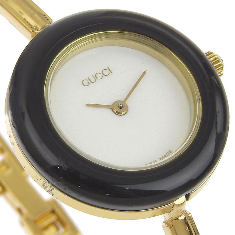 Gucci Gucci Cambiar reloj del cinturon 11 12.2 Gold Chapado de oro G KYOTO NISHIKINO