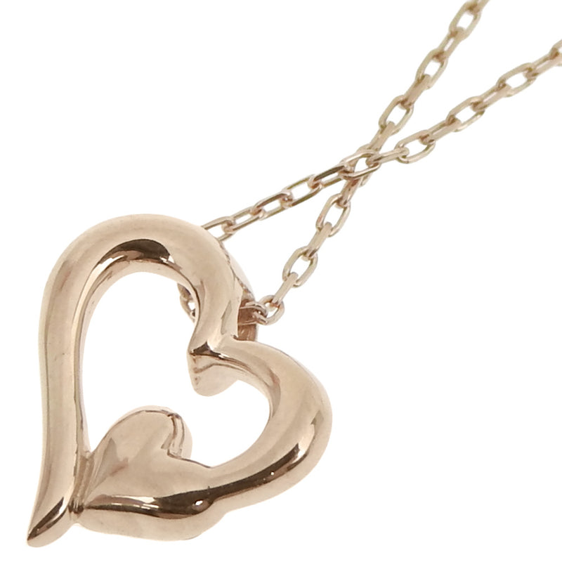 [4 ℃] Canal de mer de Yeong 4 ℃ Collier Heart K10 rose or x Diamond Heart Environ 0,9 g canal 4 ℃ Mesdames A + RANG