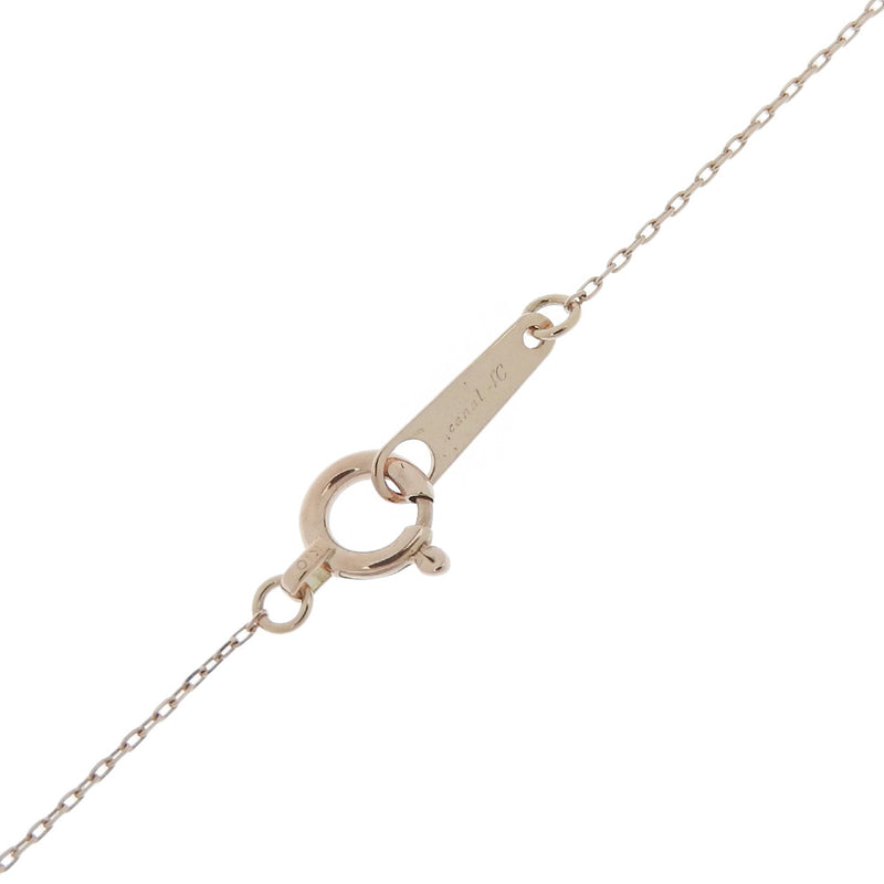 [4 ℃] Yon Sea 
 Canal 4 ℃ necklace 
 Heart K10 Pink Gold x Diamond Heart Approximately 0.9g Canal 4 ℃ Ladies A+Rank