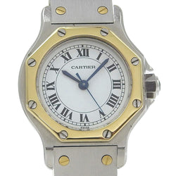 [Cartier] Cartier Santo Susukutagon SM Watch en acier inoxydable Automatique DIAL BLANC SANTOS OCTOGON SM Lesdies