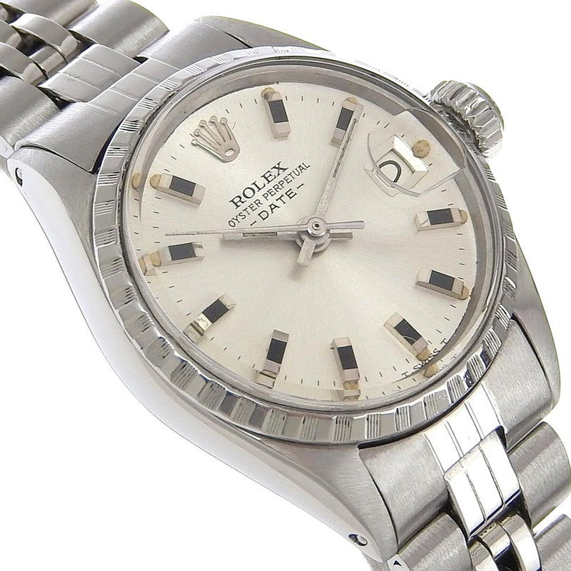 [Rolex] rolex 
 Reloj del propósito de las ostras 
 Fecha 21 Serie CAL.1161 6524 Automatic de acero inoxidable Oyster Silver Oyster Damas perpetuas