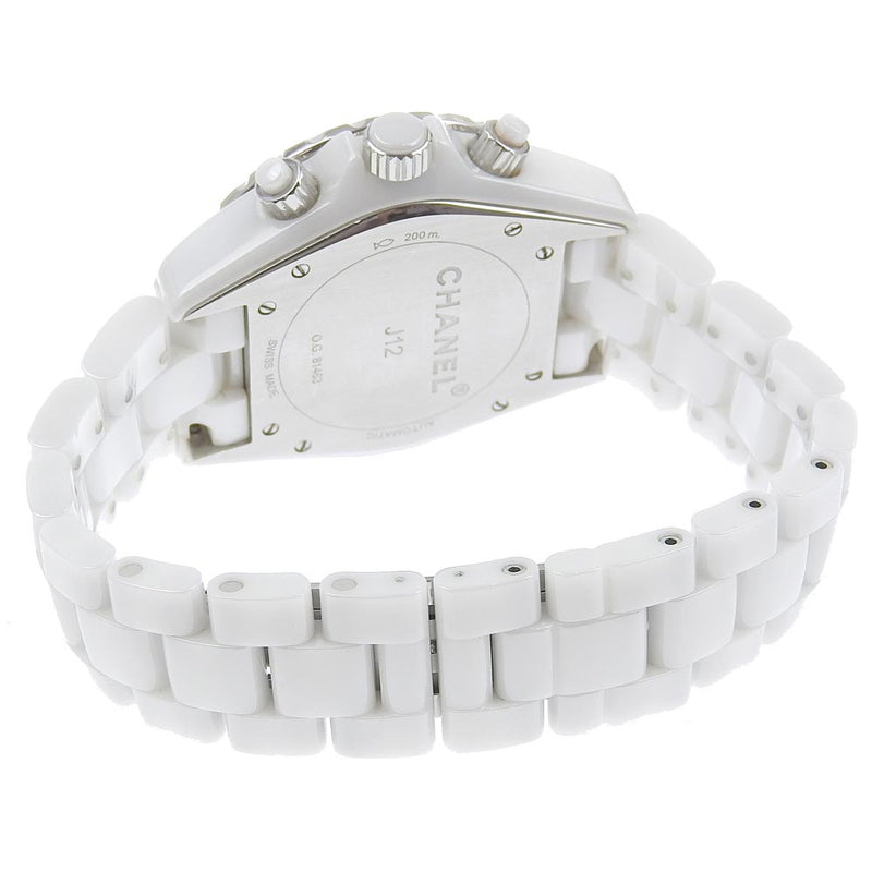 [Chanel] Chanel J12 Watch H1007 Cerámica White Automatic Viento cronógrafo Dial blanco J12 Hombres A-Rank