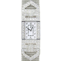 [Audemars Piguet] Audema Pigment Charlstone Watch Cal.2601 67025bc/z/1068bc 18KGold White X Diamond Quartz Display analógico Dial blanco Charles Stone Ladies A Rank