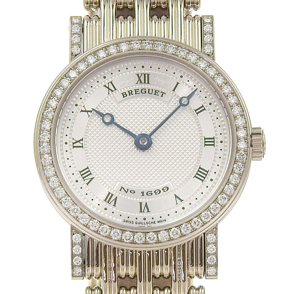 [BREGUET] Breguet 
 Classic watch 
 Cal.503 DiamondBezel 8561 18KWhite Gold x Diamond Hand Winding SilverDial Classic Ladies A-Rank