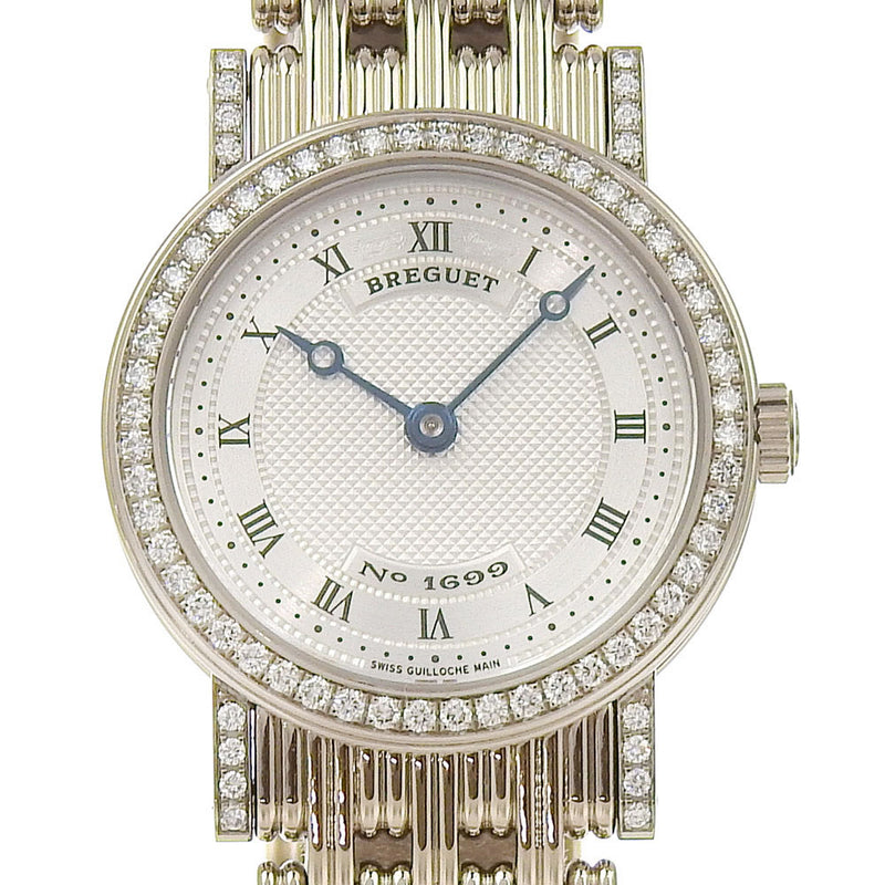 [BREGUET] Breguet 
 Classic watch 
 Cal.503 DiamondBezel 8561 18KWhite Gold x Diamond Hand Winding SilverDial Classic Ladies A-Rank