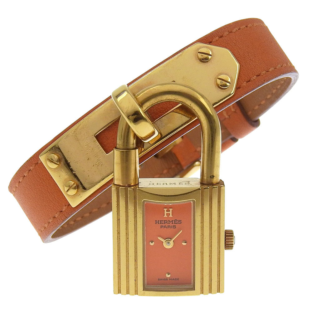 【極美品】HERMES エルメス ケリーウォッチ ゴールド ブラウン 稼働品 HERMES】エルメス ケリーウォッチ 腕時計 クオーツ – NISHIKINO