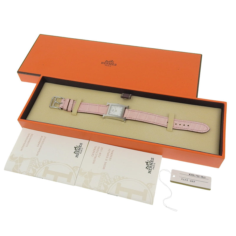 [HERMES] 헤르메스 Heure H watch 12P 다이아몬드 시계 HH1.210 쿼츠