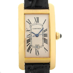 [Cartier] Cartier 
 Tank American LM Watch 
 W2603156 18KOro amarillo x cocodrilo Tanque de dial de oro automático Amicainelm Men's-Rank