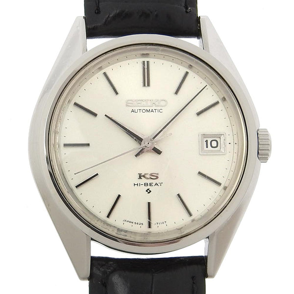 [Seiko] Seiko 
 Reloj King Seiko 
 5625-7111 acero inoxidable x cuero en relieve enrollado silting dial rey seiko masculina para hombres