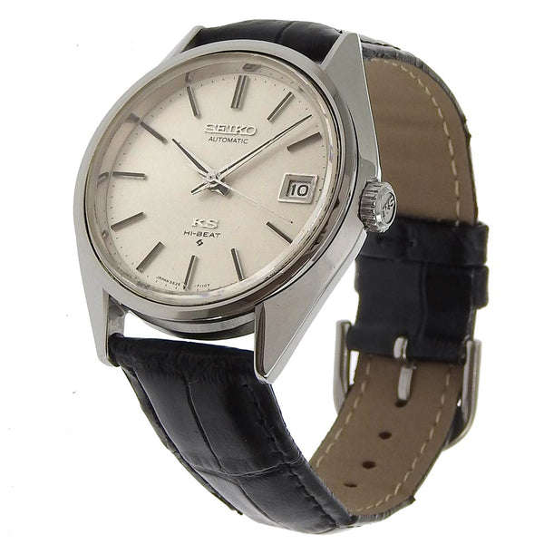 [Seiko] Seiko 
 King Seiko Watch 
 5625-7111 Stainless Steel×Embossed Leather Mechanical Automatic SilverDial King Seiko Men's B-Rank