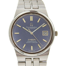 [Omega] Omega 
 Constellation Watch 
 Chronomètre Cal.1011 168.0055 en acier inoxydable Automatique enrouler le cadran bleu constellation des hommes pour hommes