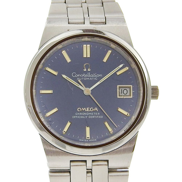 [Omega] Omega 
 Constellation Watch 
 Chronomètre Cal.1011 168.0055 en acier inoxydable Automatique enrouler le cadran bleu constellation des hommes pour hommes