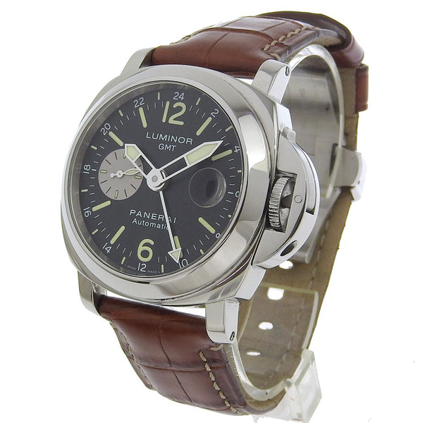 [Panerai] Panerai 
 Luminol GMT手表 
 OP6554 300M Limited型号G0512/2000 PAM00088不锈钢X鳄鱼自动黑色拨盘Luminor GMT男士A级