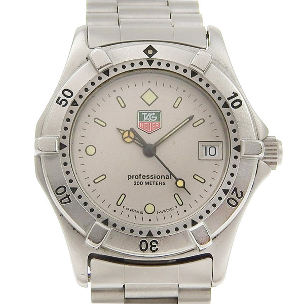 [Tag Heuer] Tag Boire 
 montre 
 962.213-2 Quartz en acier inoxydable Affichage analogique des garçons de cadran gris