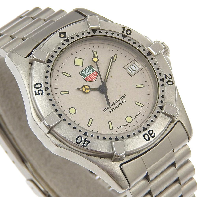 [Tag Heuer] Tag Boire 
 montre 
 962.213-2 Quartz en acier inoxydable Affichage analogique des garçons de cadran gris