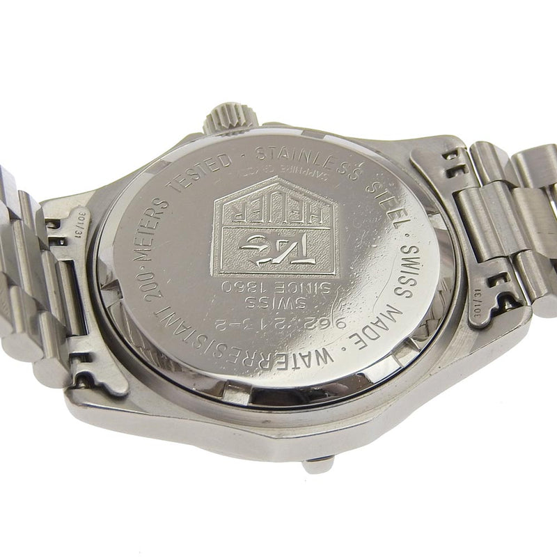 [Tag Heuer] Tag Boire 
 montre 
 962.213-2 Quartz en acier inoxydable Affichage analogique des garçons de cadran gris