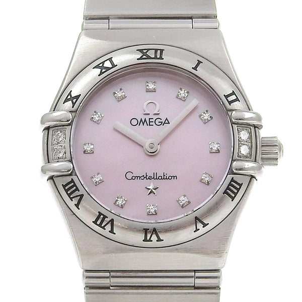 [Omega] Omega Constellation Watch 12p Diamond Besel Cal.1456 1567.66 Cola de acero inoxidable Damas analógicas Constellation Damas