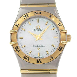 [OMEGA] Omega Constellation Watch 1262.70 Stainless Steel Gold Quartz Analog display shell dial CONSTELLATION Ladies A-Rank