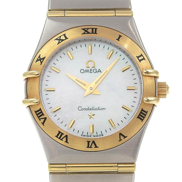 [OMEGA] Omega Constellation Watch 1262.70 Stainless Steel Gold Quartz Analog display shell dial CONSTELLATION Ladies A-Rank