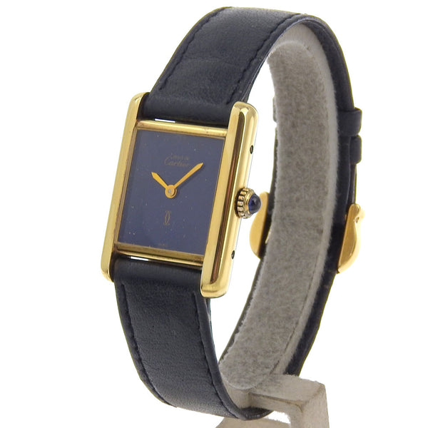 [CARTIER] Cartier Mustreloj de tanque 
 Cuerda manual