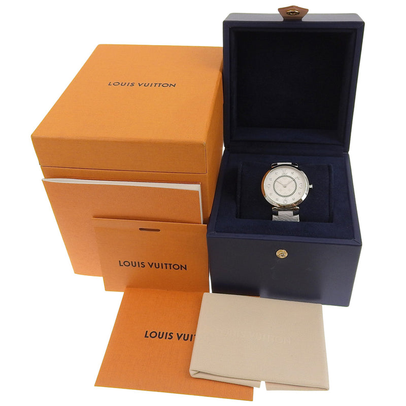 [루이비통]LOUIS VUITTON 땅부르 슬림 33 시계 
 Q13MJZ 쿼츠
