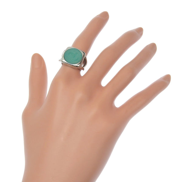 [Hermes] Hermes Corozo 10.5 Ring / anillo Metal Silver aproximadamente 10.1g Corozo Damas A-Rank