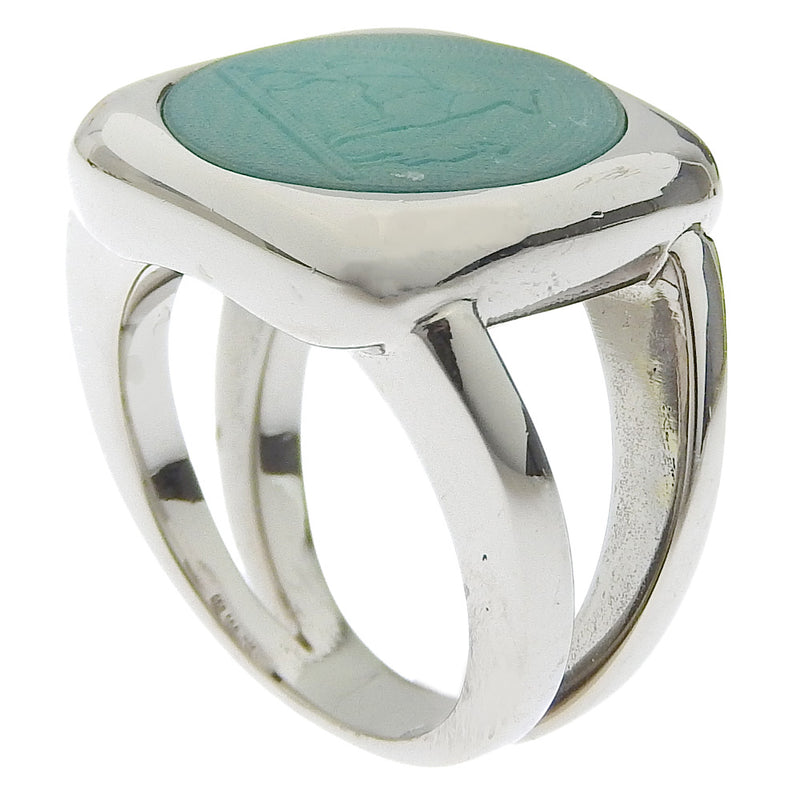 [HERMES] Hermes Korozo No. 10.5 Ring Metal Silver Approximately 10.1g COROZO Ladies A-Rank