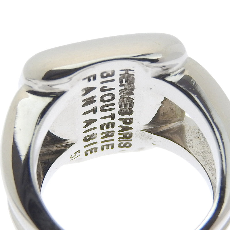 [HERMES] Hermes Korozo No. 10.5 Ring Metal Silver Approximately 10.1g COROZO Ladies A-Rank