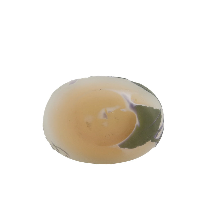 Cameo de vidrio con patrón de hortensia, jarrón de jarrón de boca fina [tasación de Ichikawa Seiken]