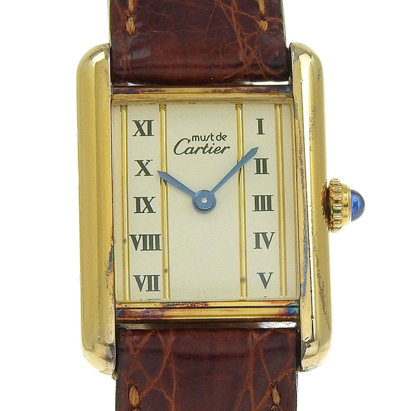 [까르띠에] 까르띠에 Must탱크 SM 시계 
 W1003053 쿼츠