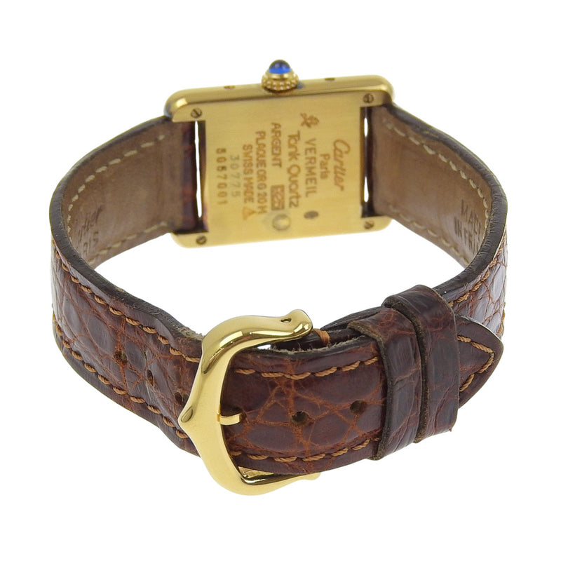 [Cartier] Cartier MustReloj SM de tanque 
 Cuarzo W1003053