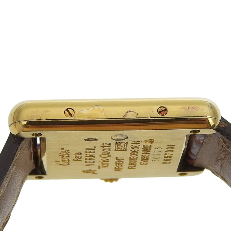 [Cartier] Cartier MustReloj SM de tanque 
 Cuarzo W1003053