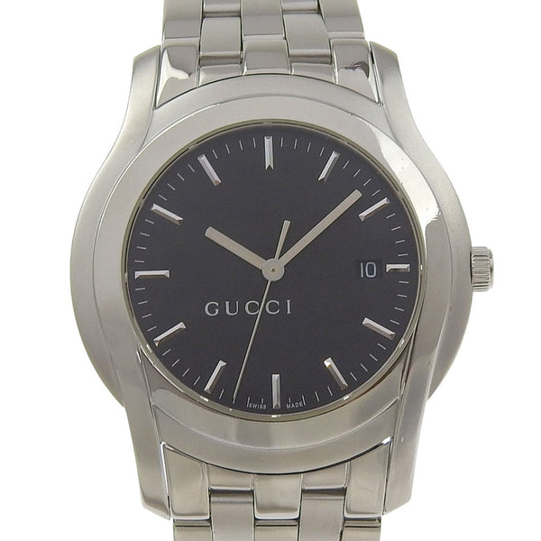 [구찌] 구찌 
 G 클래스 시계 
 5500XL 스테인레스 스틸 쿼츠 아날로그 디스플레이 블랙 다이얼 G 클래스 여성용 A-랭크