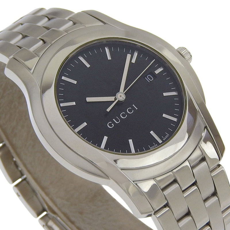 [구찌] 구찌 
 G 클래스 시계 
 5500XL 스테인레스 스틸 쿼츠 아날로그 디스플레이 블랙 다이얼 G 클래스 여성용 A-랭크