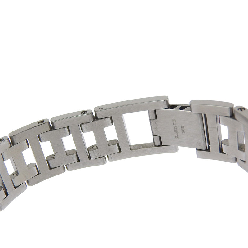 [HERMÈS] Hermès 
 montre tondeuse 
 CL3.410 acier inoxydable Quartz affichage analogique cadran blanc Clipper dames