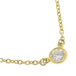 [Tiffany & co.] Tiffany 
 Collier de la cour 
 Elsa Peletti K18 Yellow Gold x Diamond environ 1,7 g par la cour les dames A +