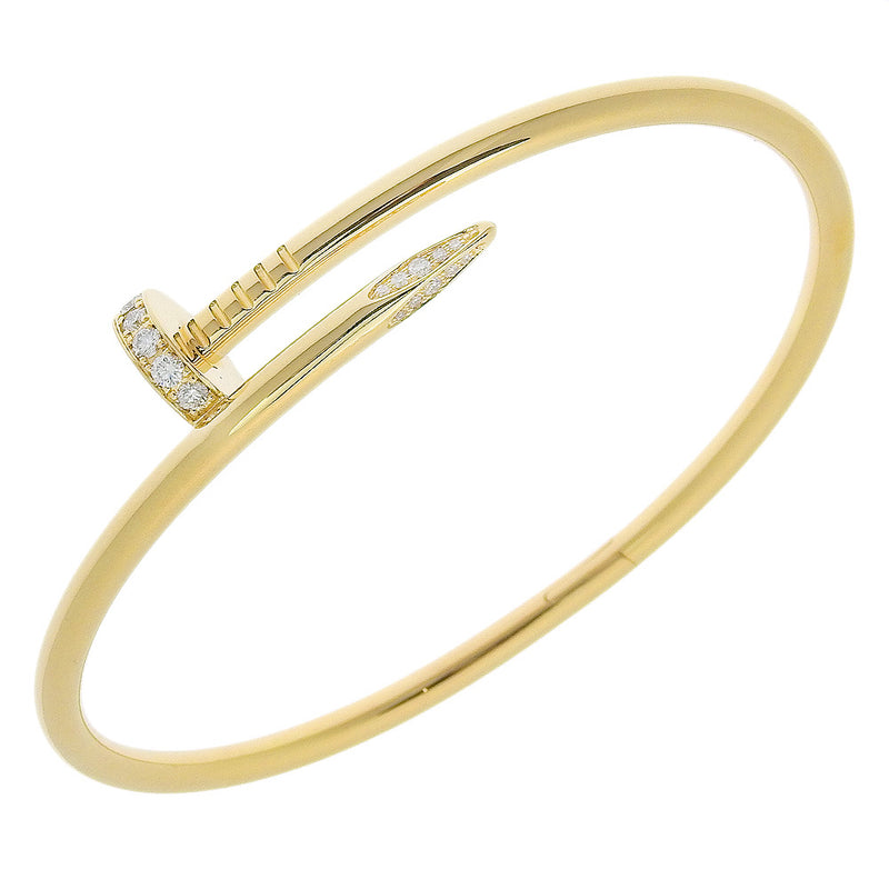 [Cartier] Cartier Bracelet à souffle de la cheville Juslest Nouveau K18 Yellow Gold X Diamond Environ 35,3 g Just Oncle Breath Unisexe A + RANG