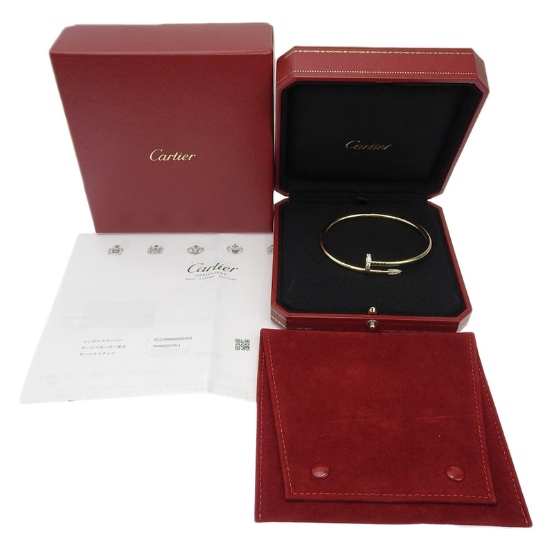 [Cartier] Cartier 
 Juast Ankle Breath Bracelet
 New model 18KYellow Gold x Diamond about 35.3g JUST UNCLE BREATH Unisex A+Rank