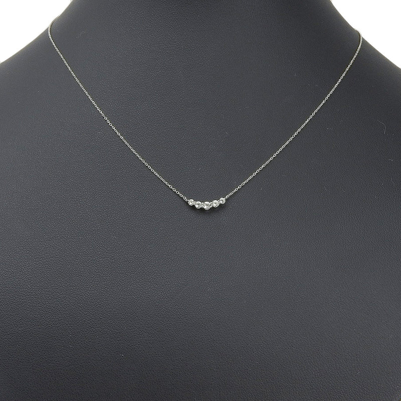 【STAR JEWELRY】スタージュエリー
 ネックレス
 K10ホワイトゴールド 約1.1g レディースSAランク